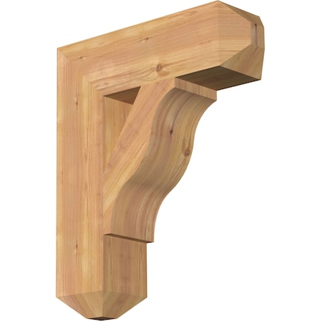 Ekena Millwork Funston Craftsman Smooth Bracket, Western Red Cedar, 5 1/2"W x 20"D x 24"H BKT06X20X24FST04SWR